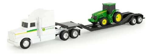 Miniatura Carreta Prancha Com Trator John Deere 1/64 (Controle remoto)