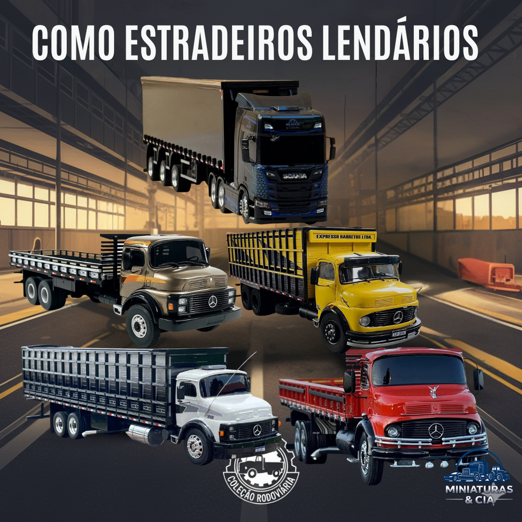 🚛 Combo Estradeiros Lendários RC – Controle Remoto