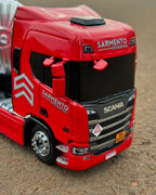 Miniatura Scania NTG Carreta 4 Eixos – Escala 1/24 (Controle Remoto)
