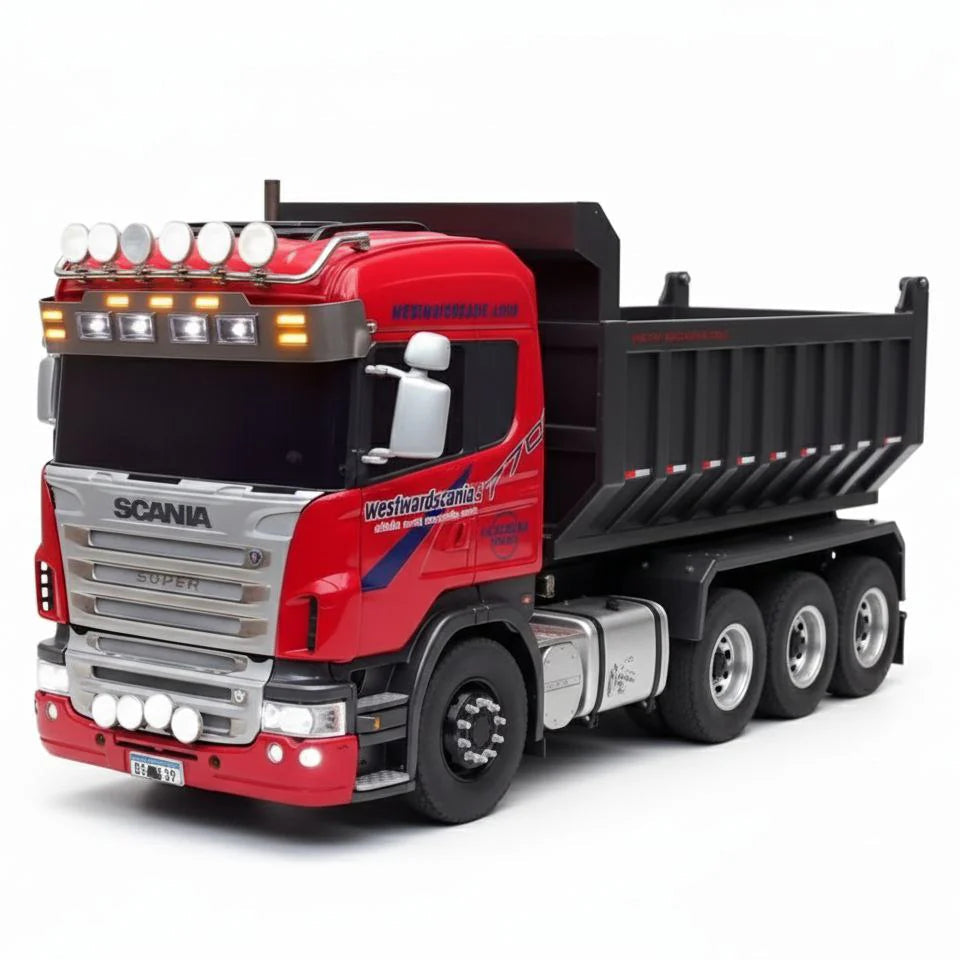 Caminhão Basculante Scania P450 XT 8x4 Euro 6 (Controle Remoto) - Escala 1/14