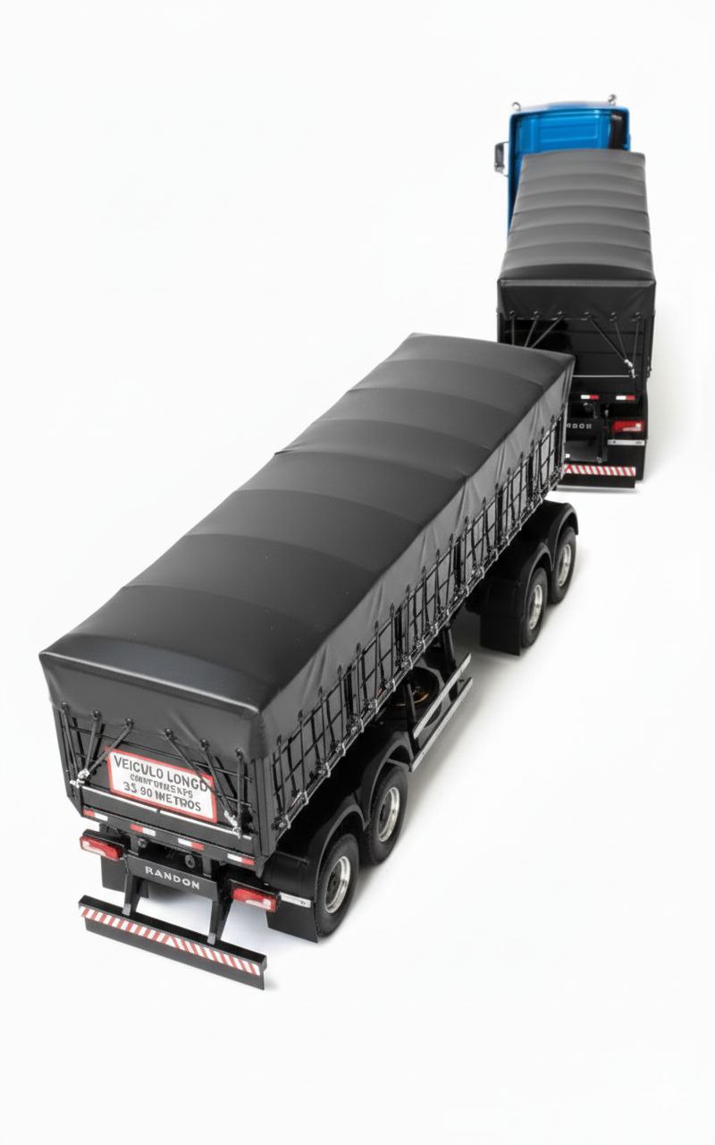 Mercedes-Benz Actros Rodotrem Graneleiro RC - Escala 1/24 (Controle Remoto)