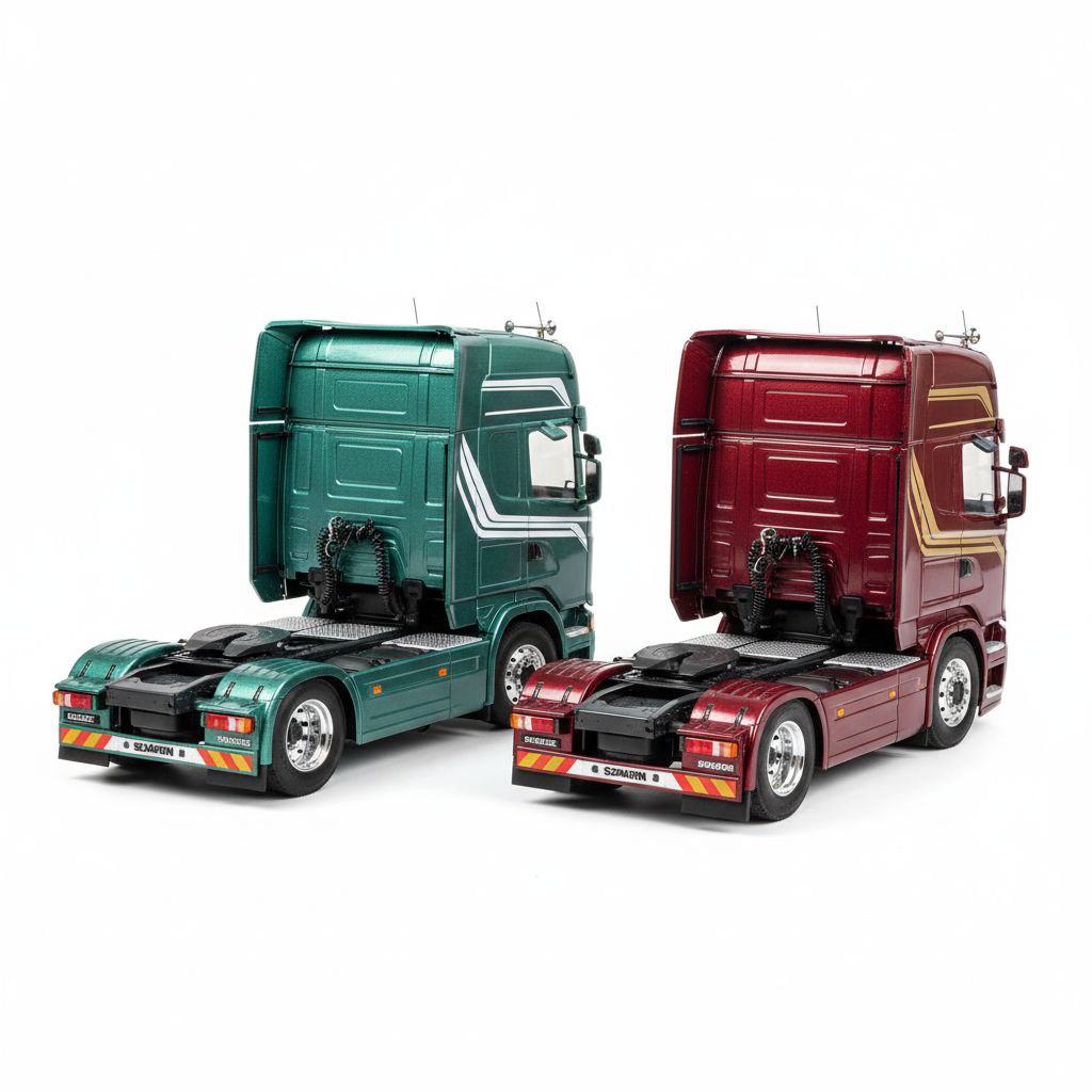 Combo Scania Super G460 + R560 – Miniaturas RC Escala 1/24 (Kit Duplo Exclusivo) Com Controle Remoto