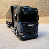 Miniatura Scania NTG com Carreta Vanderleia Sider Guerra – Escala 1/12 1,20M (Controle Remoto)